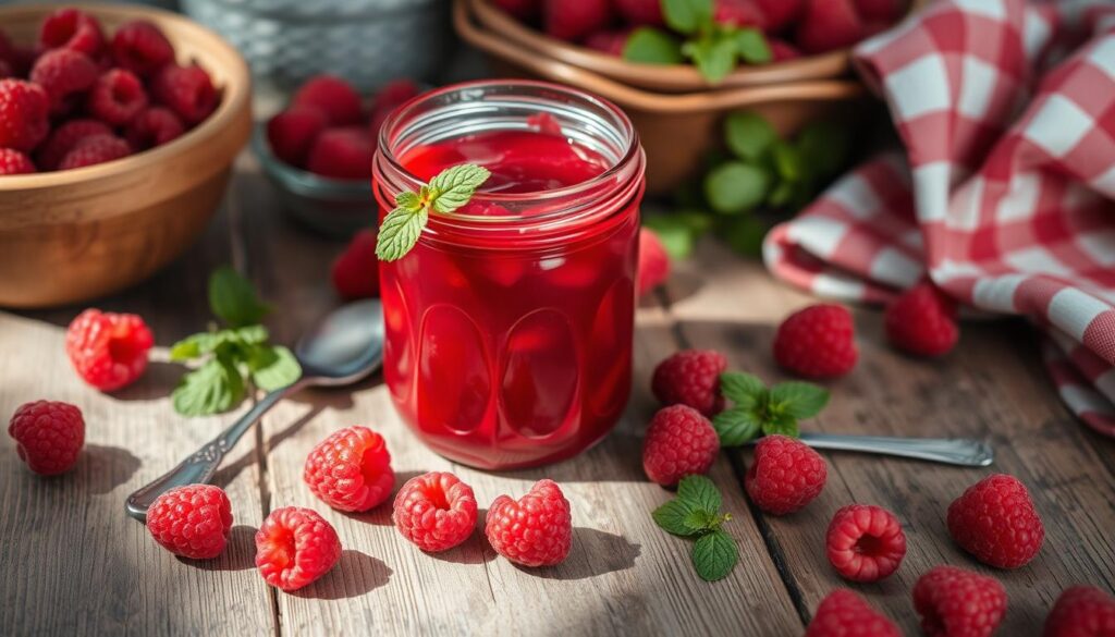 homemade raspberry jam