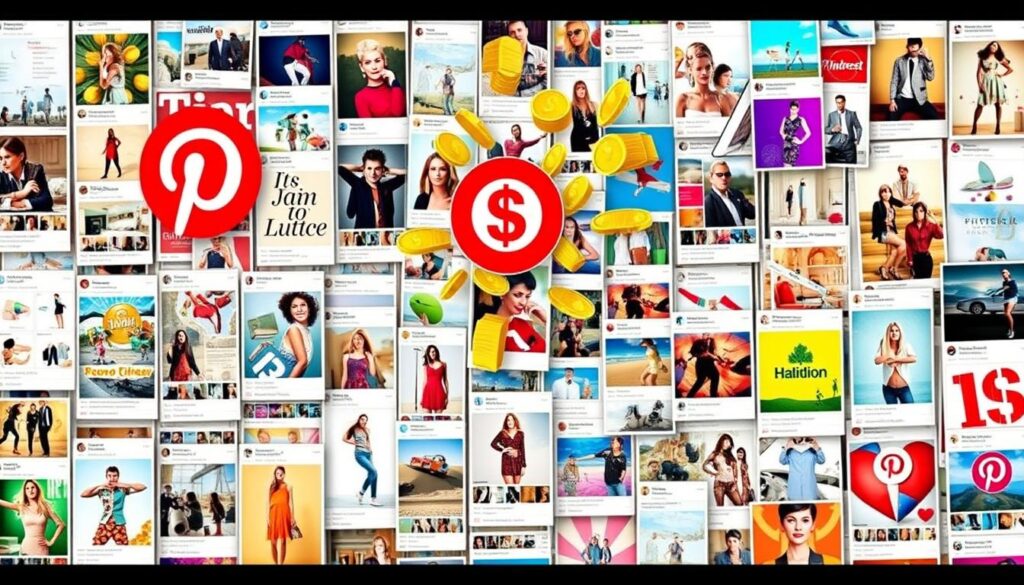 Monetizing online traffic through Pinterest