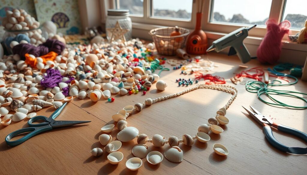 how to make seashell necklaces